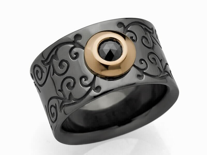 ANILLO PLATA FENEFA Y BRILLANTE