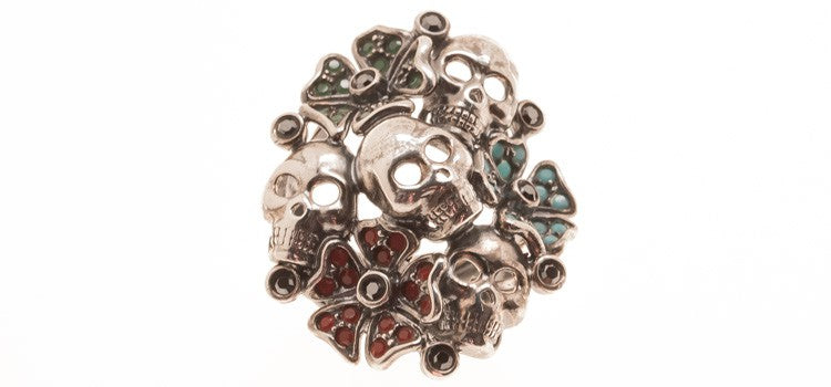 ANILLO DE PLATA CALAVERAS