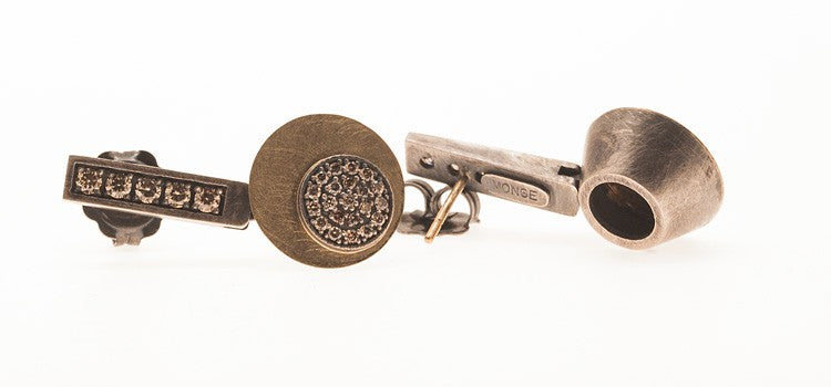 PENDIENTES BOTTON GOLD