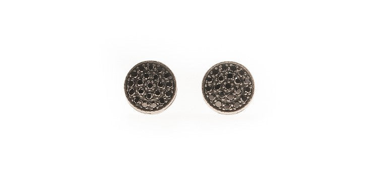 PENDIENTES BLACK BOTTON XL