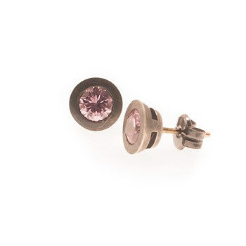 PENDIENTE BOTTON ROSA