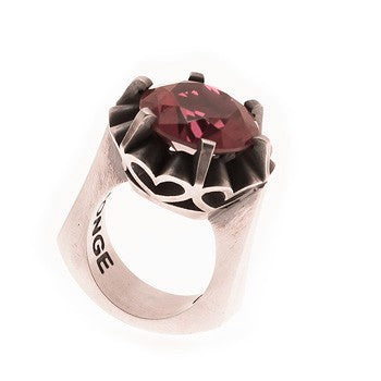 ANILLO HEARTS & ARROWS ROJO