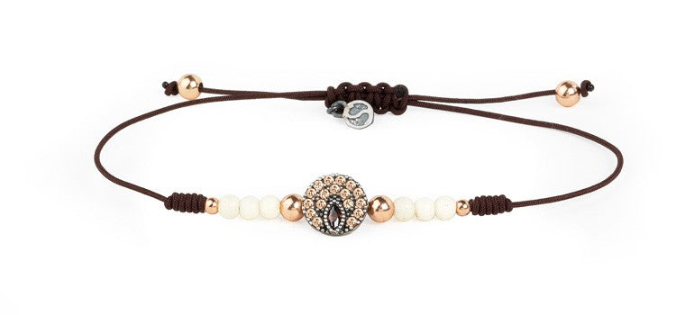 PULSERA SUNFIELD LAGRIMA COÑAC