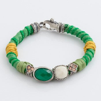 PULSERA RAIVE SEDA VERDE