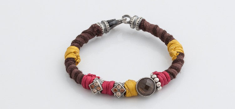 PULSERA RAIVE SEDA MARRON