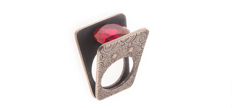 ANILLO PLANE ROJO