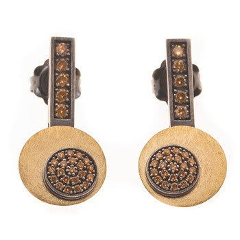 PENDIENTES BOTTON GOLD