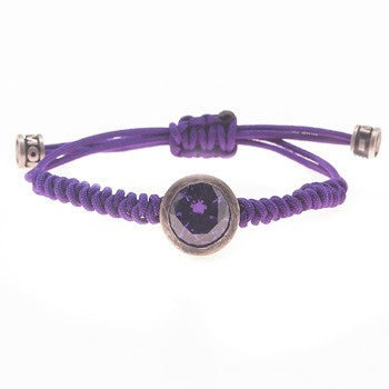 PULSERA NUDOS MORADA