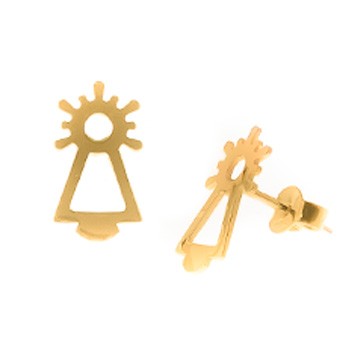 PENDIENTES VIRGEN ORO GRANDE