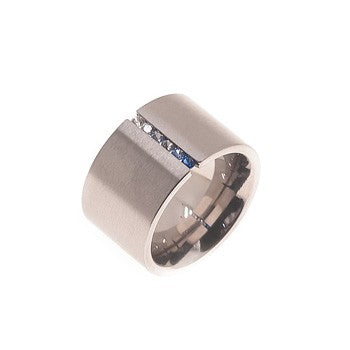 ANILLO KADO DEGRADE AZUL LISO