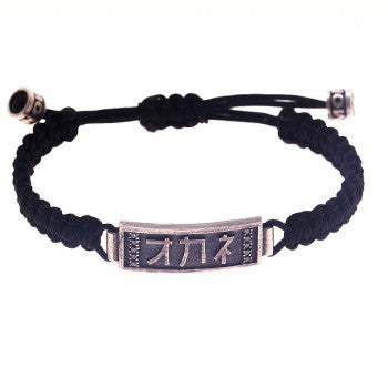 PULSERA NEGRA JAPON DINERO