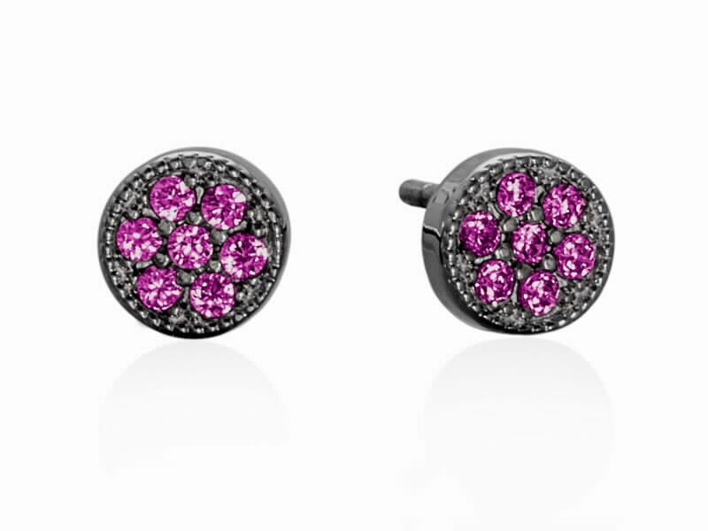 PENDIENTES JOUR FUCSIA
