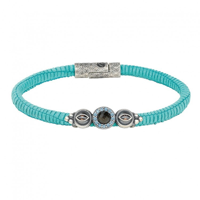 PULSERA SUNFIELD NABUK TURQUESA II
