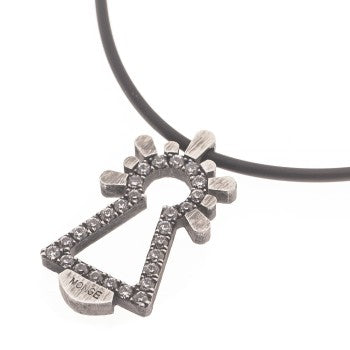 COLGANTE VIRGEN CIRCONITAS BLANCAS