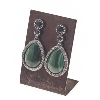 PENDIENTES MALAQUITA