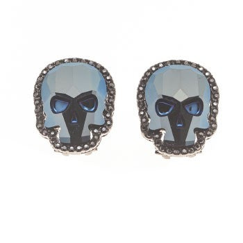 PENDIENTES CALAVERA AZUL XL