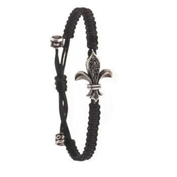 PULSERA FLOR DE LIS NOIR