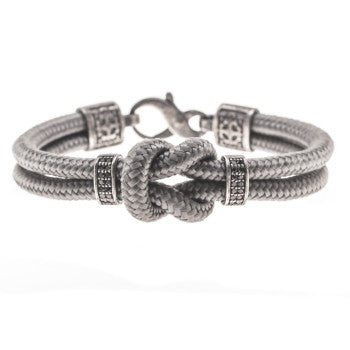 PULSERA KNOT GRIS