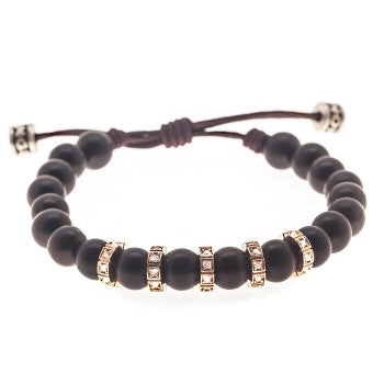 PULSERA TOPA WOOD COÑAC ROSA