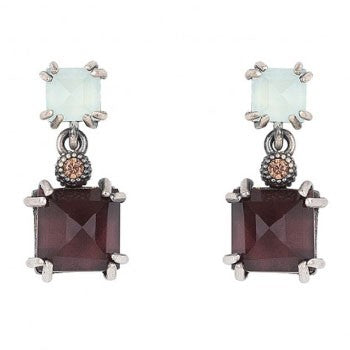 PENDIENTES SUNFIELD CLAW GARNET