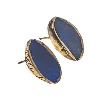 PENDIENTES FILI PLAZA EN2 SENCILLOS AZUL