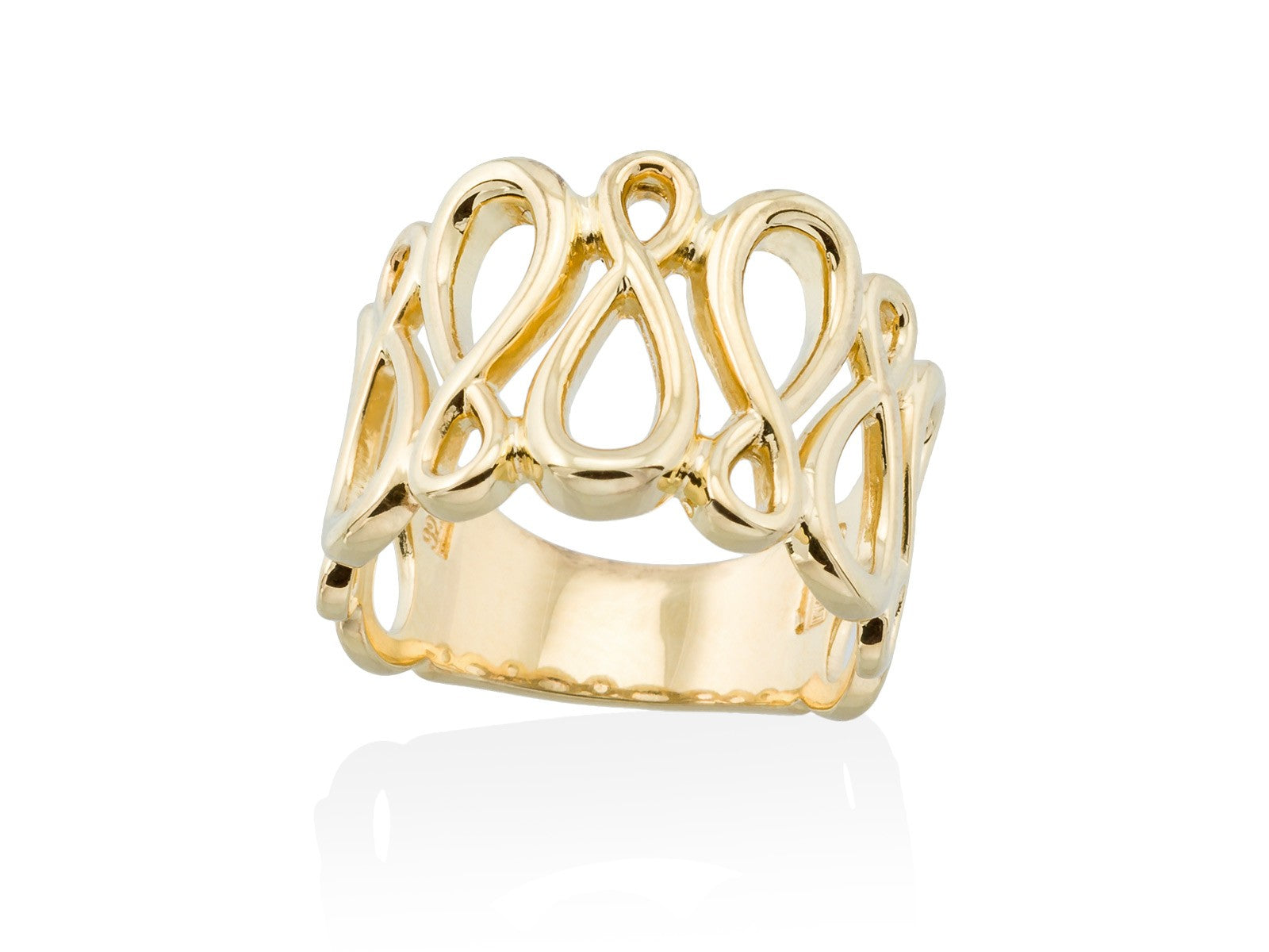 ANILLO EIGHT DORADO