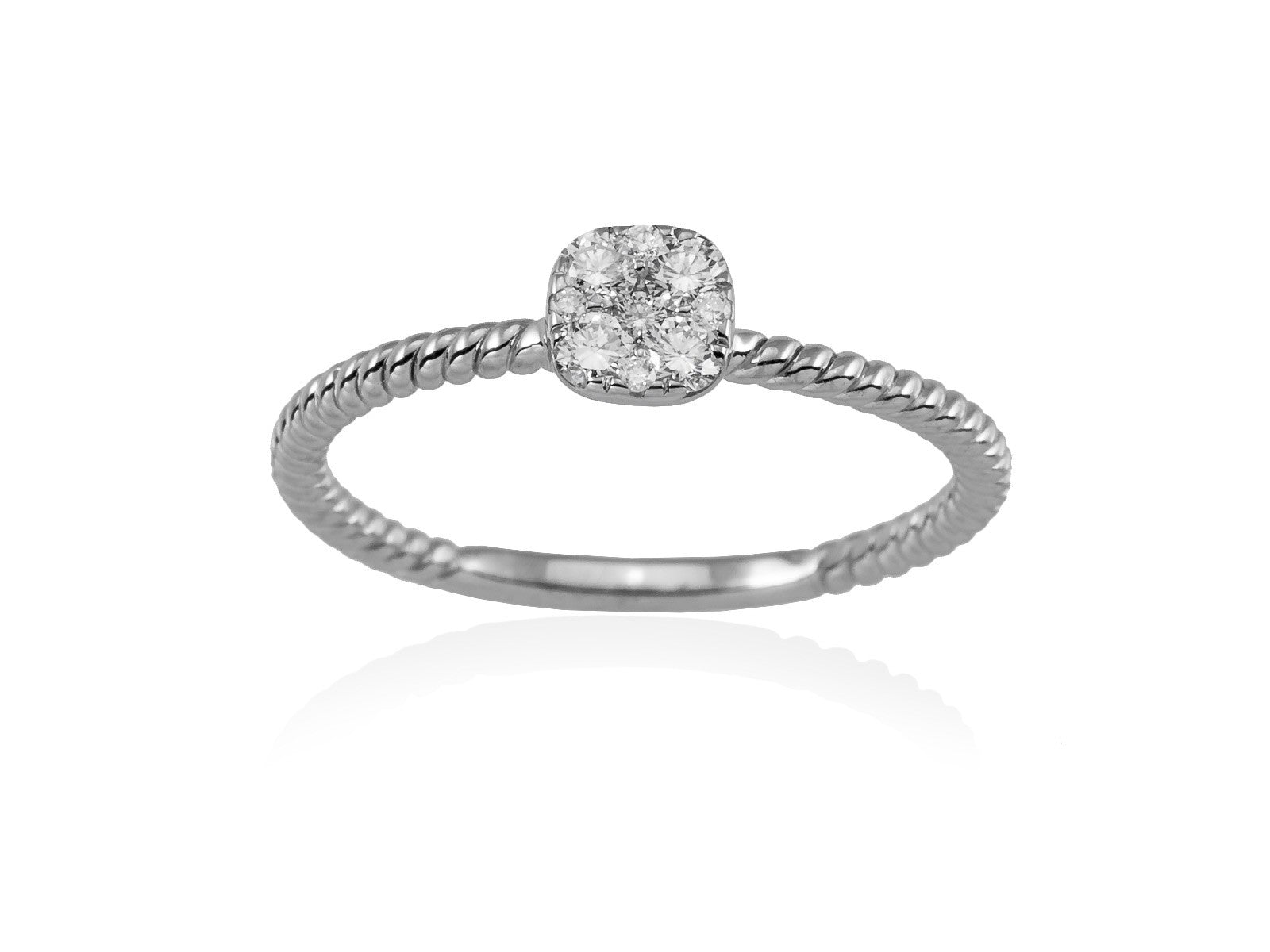 ANILLO KIMERA WHITE SQUARE