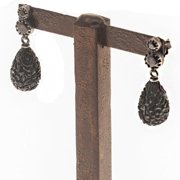 PENDIENTES BAROQUE NEGRO