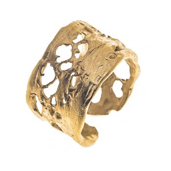 ANILLO FILI PLAZA CALADO ORO