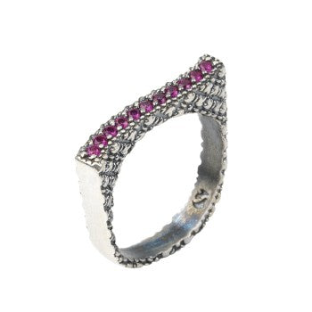 ANILLO SUNFILD ONDULATION ROSA