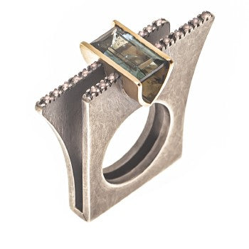 ANILLO PARALLÈLES VERDE