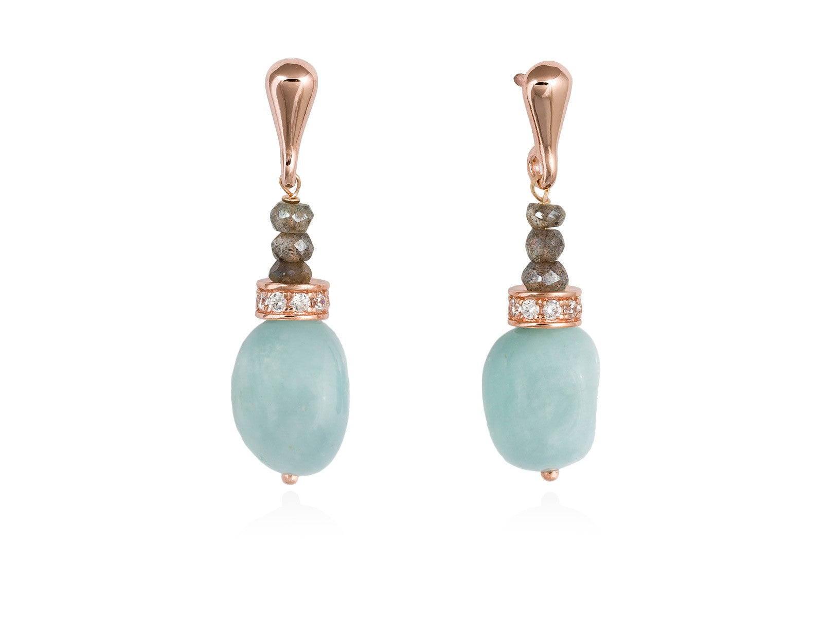 PENDIENTES LABRADORITA