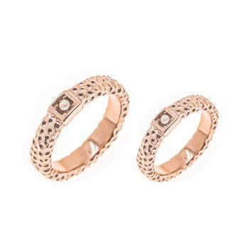 ALIANZAS CARBONO Y ORO AMARILLO