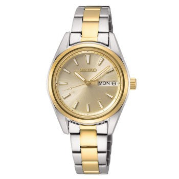SEIKO NEO CLASSIC CUARZO DOBLE PEQUEÑO BICOLOR