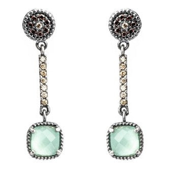 PENDIENTES RAIVE LARGOS CALCEDONIA