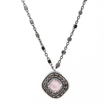 COLGANTE RAIVE OJO DE GATO ROSA ROMBO