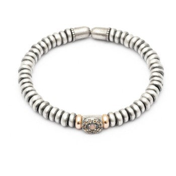 PULSERA RAIVE ORO ROSA OJO DE GATO MORADO