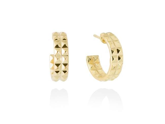 PENDIENTE ARO DOBLE TACHUELAS