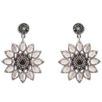 PENDIENTS RAIVE SOL BOTON ROSA