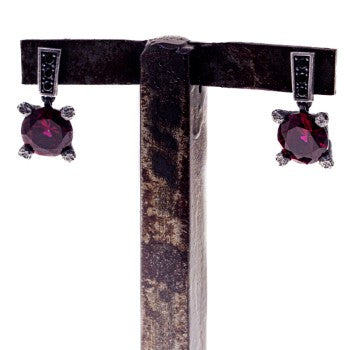 PENDIENTES PRINCESS XL ROJO