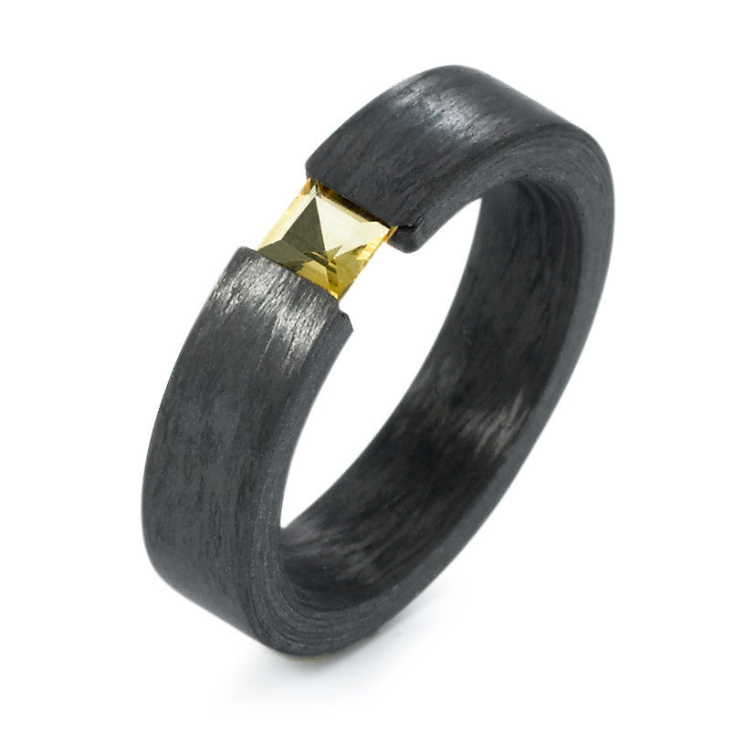 ANILLO CARBONO CITRINA