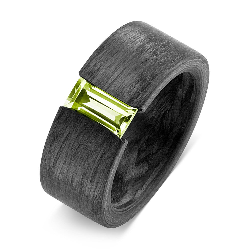 ANILLO CARBONO PERIDOTO