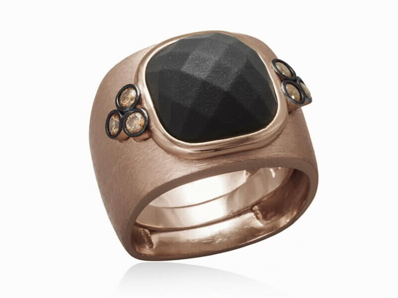 ANILLO VERDI AGATA NEGRA