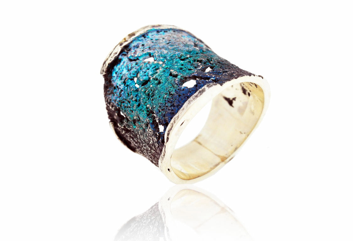 ANILLO ARIOR INTENZZA GRANDE AZUL FORMENTERA