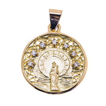 MEDALLA TAMARA VIRGEN DEL PILAR ORO