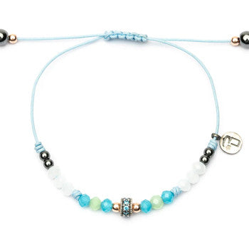 PULSERA RAIVE MACRAME ARO AZUL