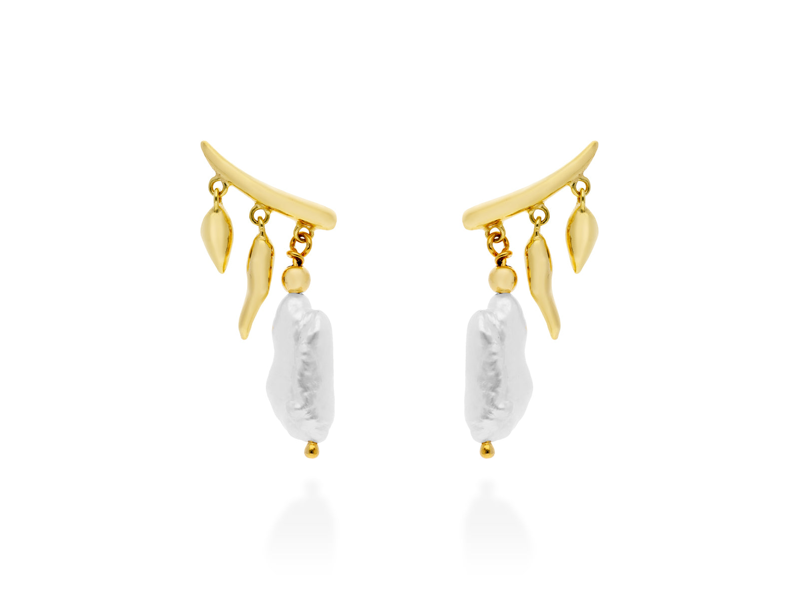 PENDIENTES PERLAS MARINA