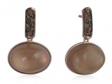 PENDIENTES HAENDEL CUARZO MELOCOTON