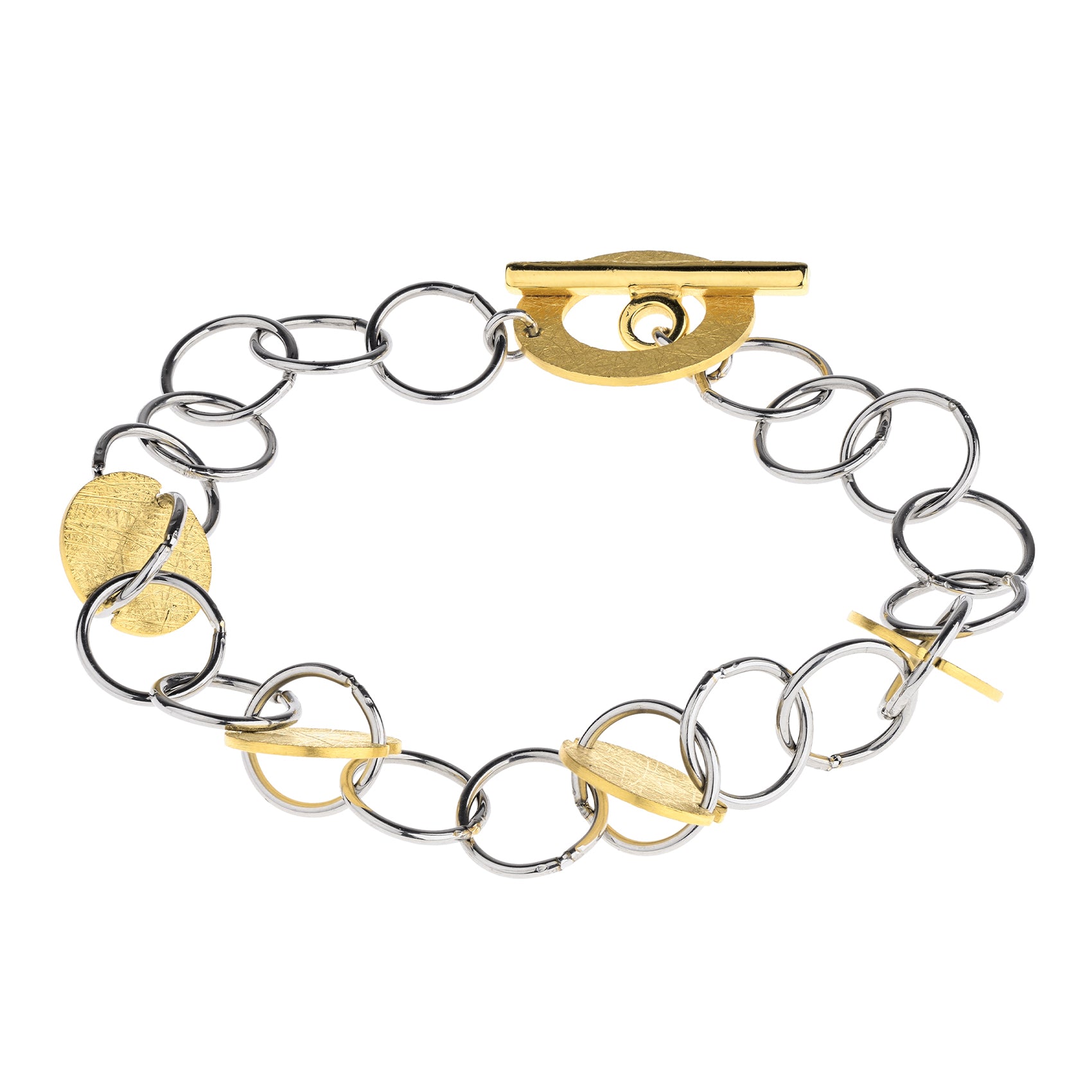 PULSERA ERNSTES GELBGOLD