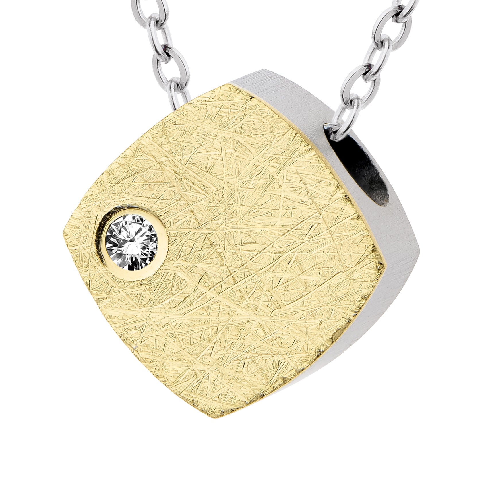 COLGANTE ERNSTES GELBGOLD CUADRADO